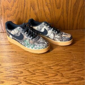 Nike Air Force 1 Low ReelTree Camo Tan Size 8